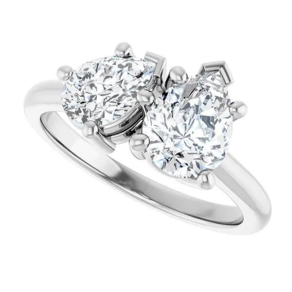 Two-Stone Engagement Ring Image 5 Arezzo Jewelers Elmwood Park, IL