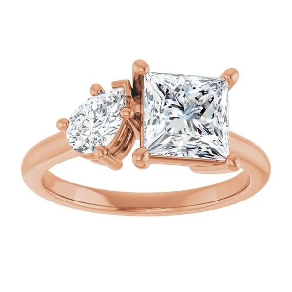 Two-Stone Engagement Ring Image 3 Ocean View Jewelers Millville, DE