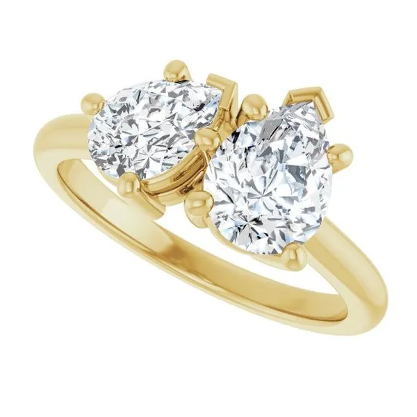 Two-Stone Engagement Ring Image 5 Banks Jewelers Burnsville, NC