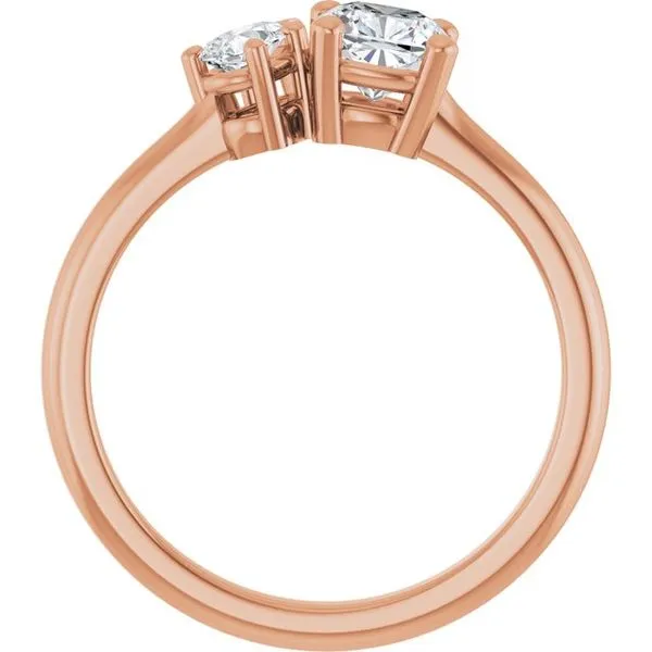 Two-Stone Engagement Ring Image 2 Austin's Fine Diamonds & Jewelry Lyndhurst, NJ