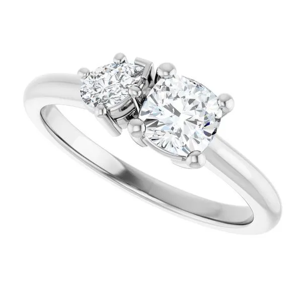 Two-Stone Engagement Ring Image 5 Ocean View Jewelers Millville, DE