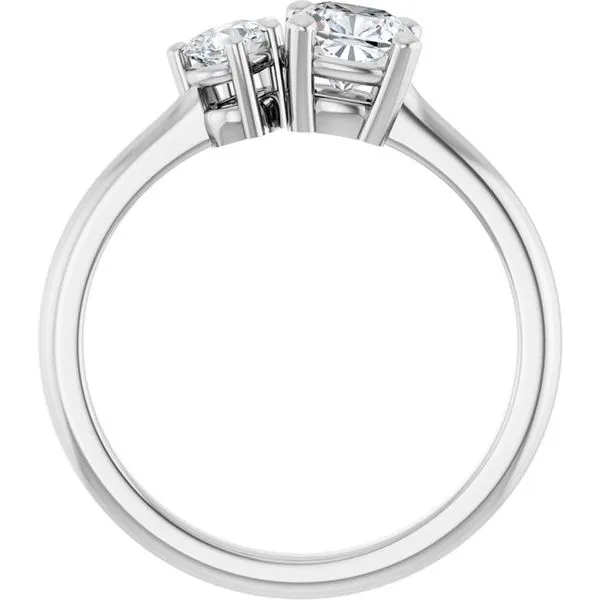 Two-Stone Engagement Ring Image 2 Vulcan's Forge LLC KANSAS CITY, MO