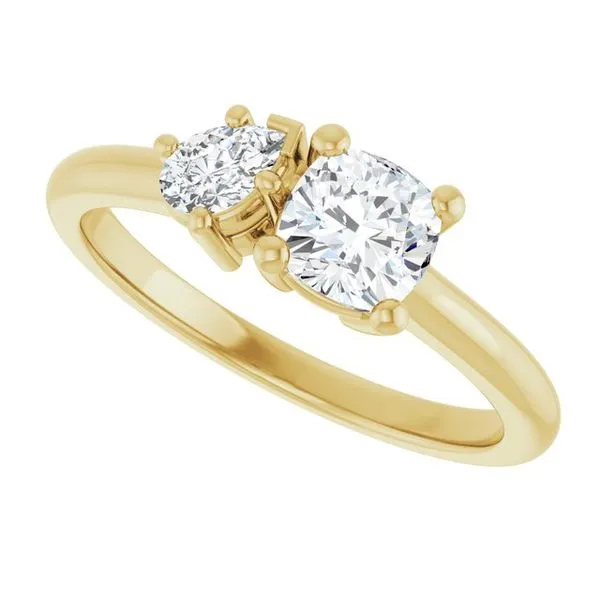 Two-Stone Engagement Ring Image 5 Arezzo Jewelers Elmwood Park, IL