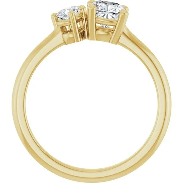 Two-Stone Engagement Ring Image 2 Austin's Fine Diamonds & Jewelry Lyndhurst, NJ