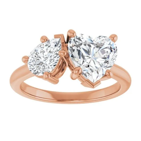 Two-Stone Engagement Ring Image 3 Ocean View Jewelers Millville, DE