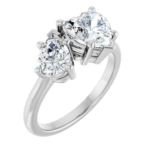 Two-Stone Engagement Ring Stuart Benjamin & Co. Jewelry Designs San Diego, CA