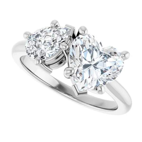 Two-Stone Engagement Ring Image 5 Ocean View Jewelers Millville, DE