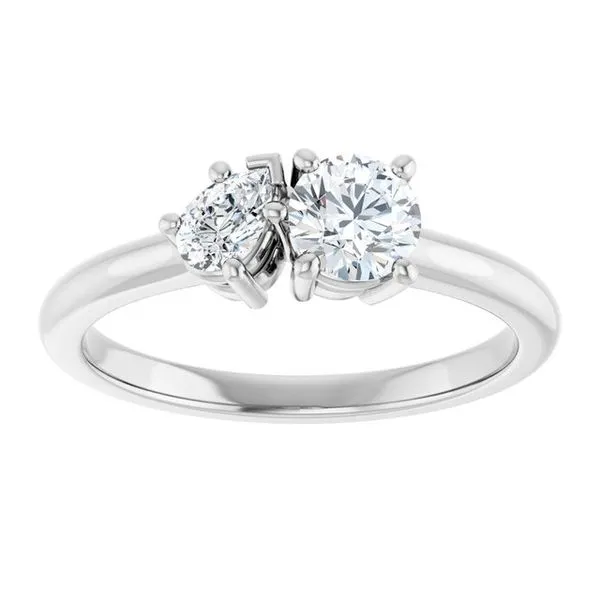 Two-Stone Engagement Ring Image 3 Jimmy Smith Jewelers Decatur, AL