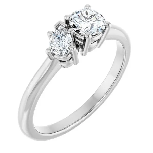 Two-Stone Engagement Ring J. Thomas Jewelers Rochester Hills, MI