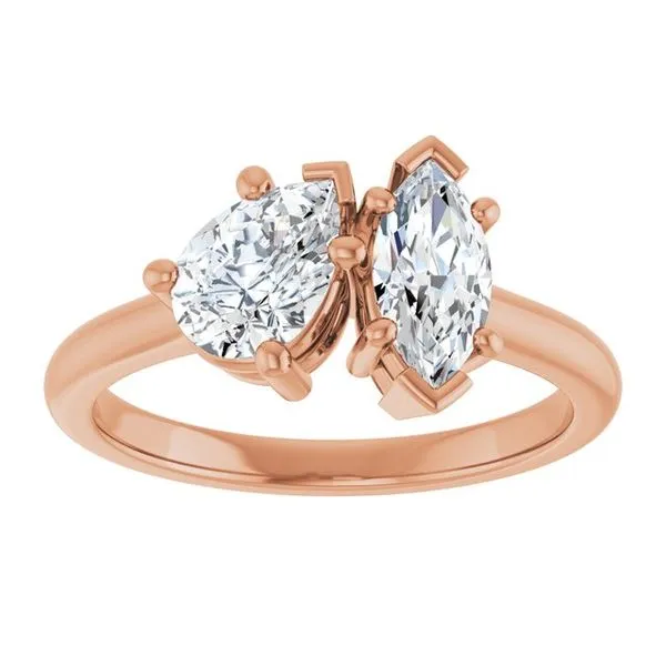 Two-Stone Engagement Ring Image 3 Don's Jewelry & Design Washington, IA