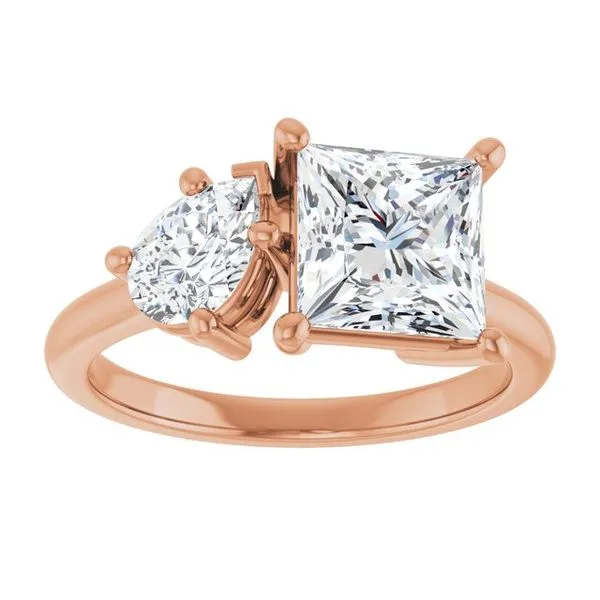 Two-Stone Engagement Ring Image 3 Ocean View Jewelers Millville, DE