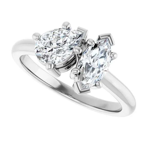 Two-Stone Engagement Ring Image 5 Natale Jewelers Sewell, NJ