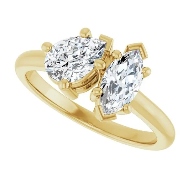 Two-Stone Engagement Ring Image 5 J. West Jewelers Round Rock, TX