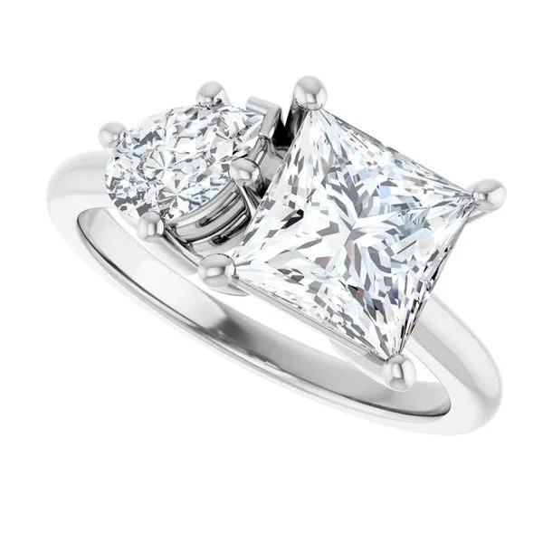 Two-Stone Engagement Ring Image 5 Arezzo Jewelers Elmwood Park, IL