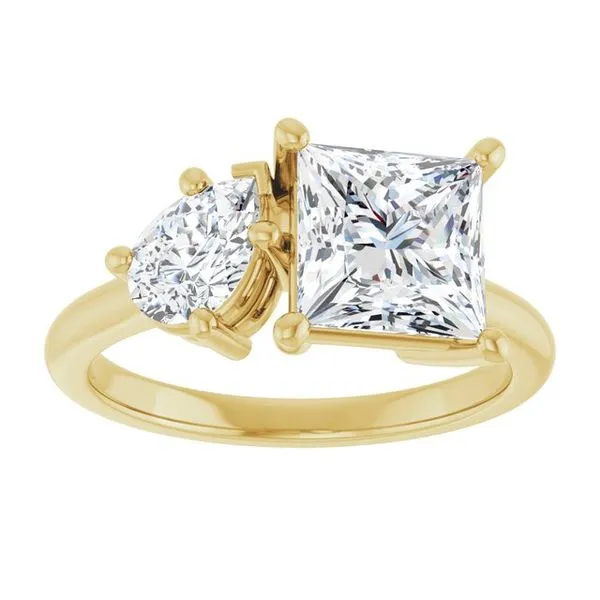 Two-Stone Engagement Ring Image 3 Don's Jewelry & Design Washington, IA