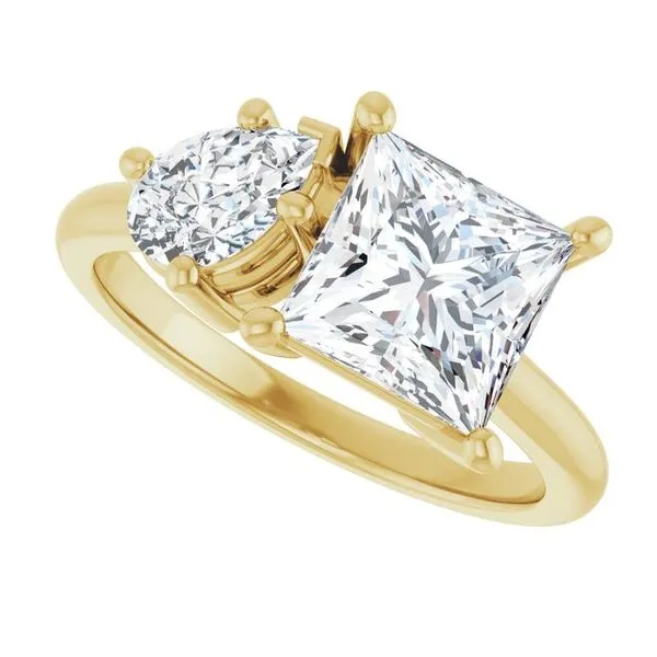 Two-Stone Engagement Ring Image 5 Austin's Fine Diamonds & Jewelry Lyndhurst, NJ