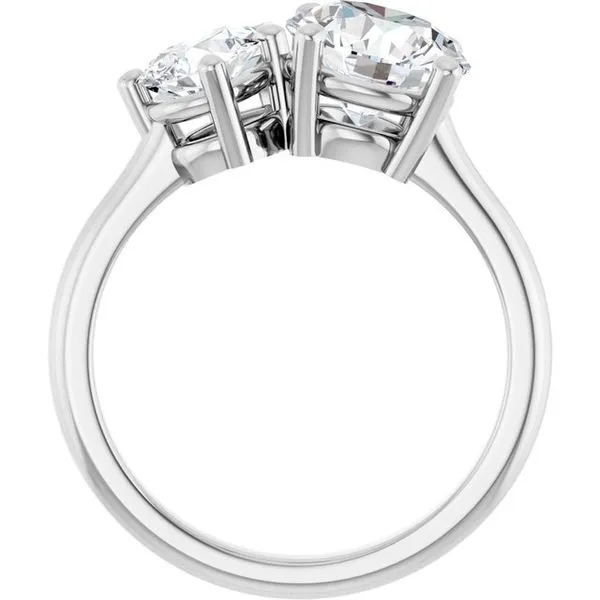 Two-Stone Engagement Ring Image 2 Ocean View Jewelers Millville, DE
