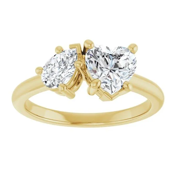 Two-Stone Engagement Ring Image 3 Jimmy Smith Jewelers Decatur, AL