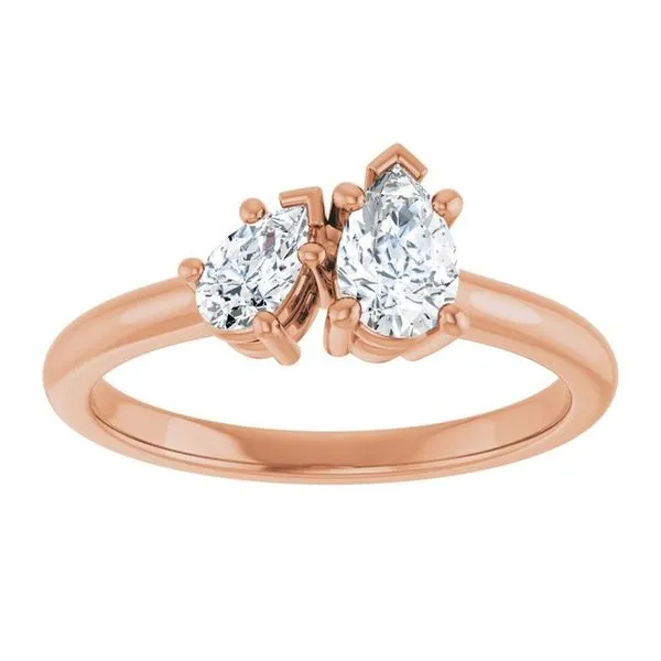 Two-Stone Engagement Ring Image 3 Vulcan's Forge LLC KANSAS CITY, MO