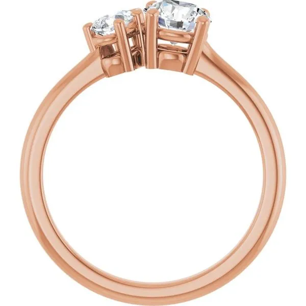 Two-Stone Engagement Ring Image 2 JF Jones Jewelers Rochester, NY