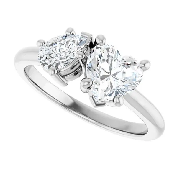 Two-Stone Engagement Ring Image 5 Austin's Fine Diamonds & Jewelry Lyndhurst, NJ