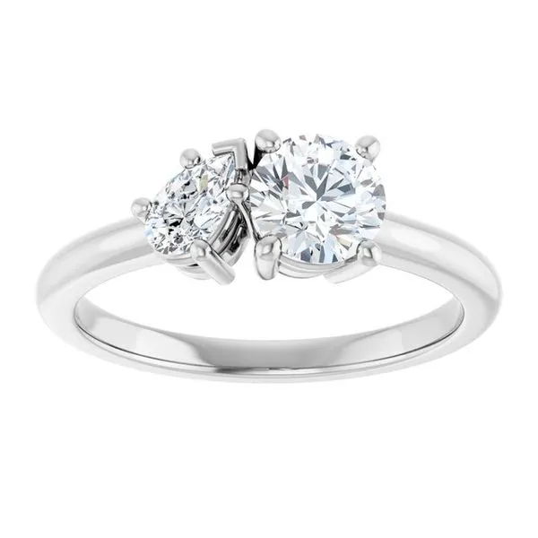Two-Stone Engagement Ring Image 3 Austin's Fine Diamonds & Jewelry Lyndhurst, NJ