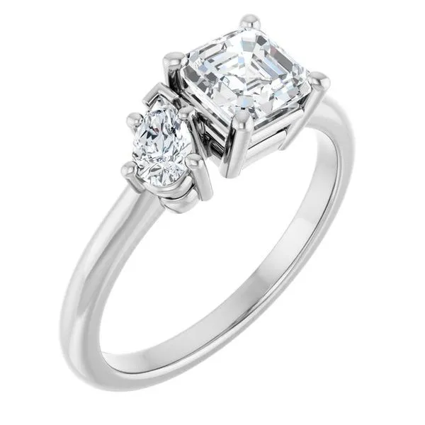 Two-Stone Engagement Ring J. West Jewelers Round Rock, TX