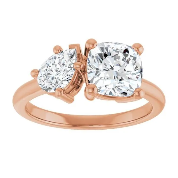 Two-Stone Engagement Ring Image 3 Ocean View Jewelers Millville, DE