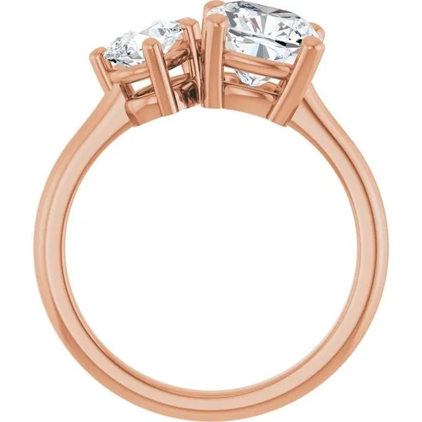 Two-Stone Engagement Ring Image 2 Morin Jewelers Southbridge, MA