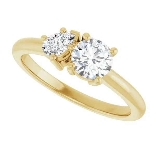 Two-Stone Engagement Ring Image 5 Austin's Fine Diamonds & Jewelry Lyndhurst, NJ