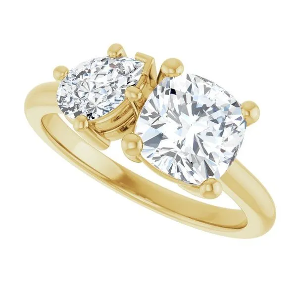 Two-Stone Engagement Ring Image 5 Austin's Fine Diamonds & Jewelry Lyndhurst, NJ