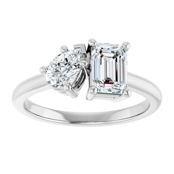 Two-Stone Engagement Ring Image 3 J. Thomas Jewelers Rochester Hills, MI