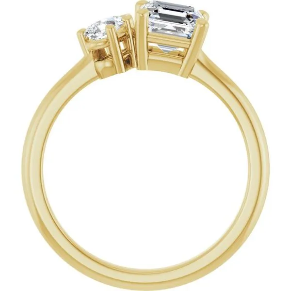 Two-Stone Engagement Ring Image 2 Hudson Valley Goldsmith New Paltz, NY