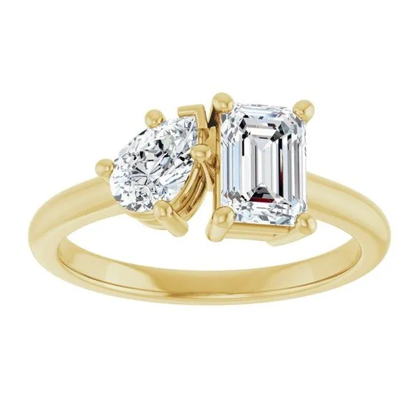 Two-Stone Engagement Ring Image 3 JF Jones Jewelers Rochester, NY