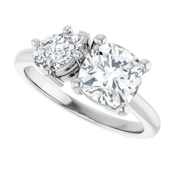 Two-Stone Engagement Ring Image 5 Don's Jewelry & Design Washington, IA