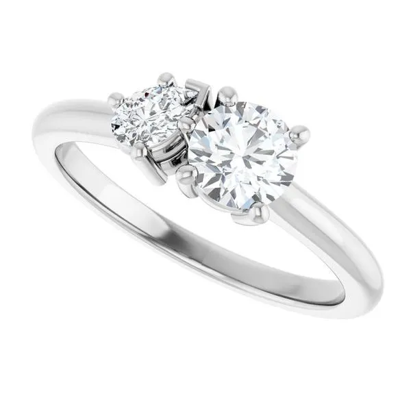 Two-Stone Engagement Ring Image 5 Vulcan's Forge LLC KANSAS CITY, MO