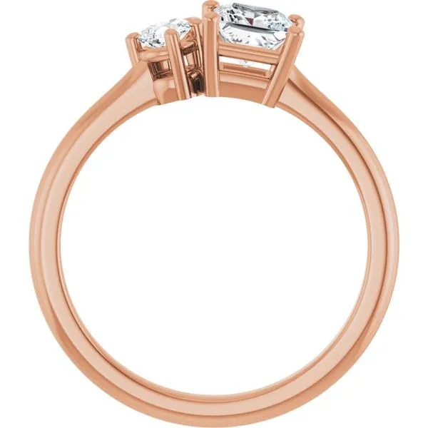 Two-Stone Engagement Ring Image 2 Vulcan's Forge LLC KANSAS CITY, MO