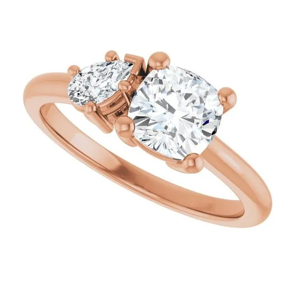 Two-Stone Engagement Ring Image 5 J. West Jewelers Round Rock, TX