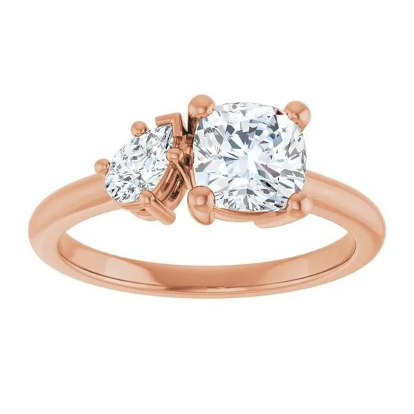 Two-Stone Engagement Ring Image 3 Don's Jewelry & Design Washington, IA