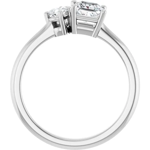 Two-Stone Engagement Ring Image 2 J. West Jewelers Round Rock, TX