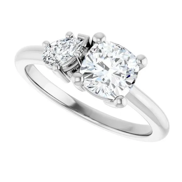 Two-Stone Engagement Ring Image 5 The Jewelry Source El Segundo, CA