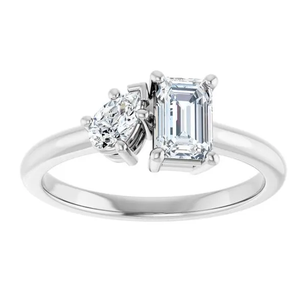 Two-Stone Engagement Ring Image 3 Mark Jewellers La Crosse, WI