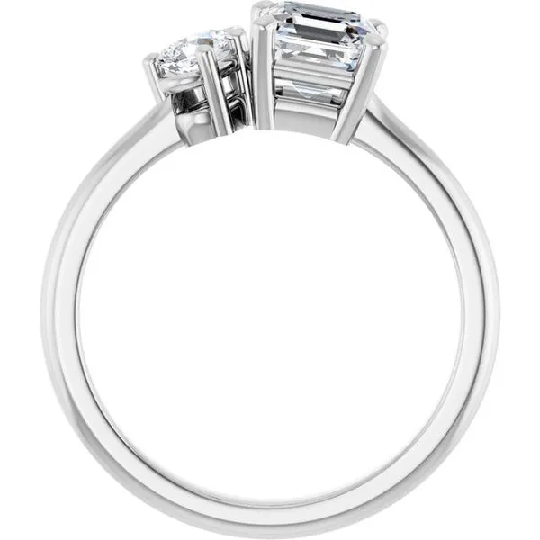 Two-Stone Engagement Ring Image 2 Vulcan's Forge LLC KANSAS CITY, MO