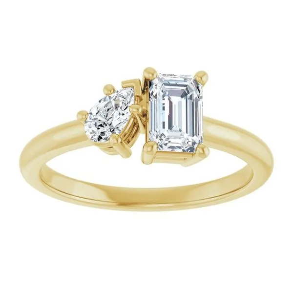 Two-Stone Engagement Ring Image 3 JF Jones Jewelers Rochester, NY