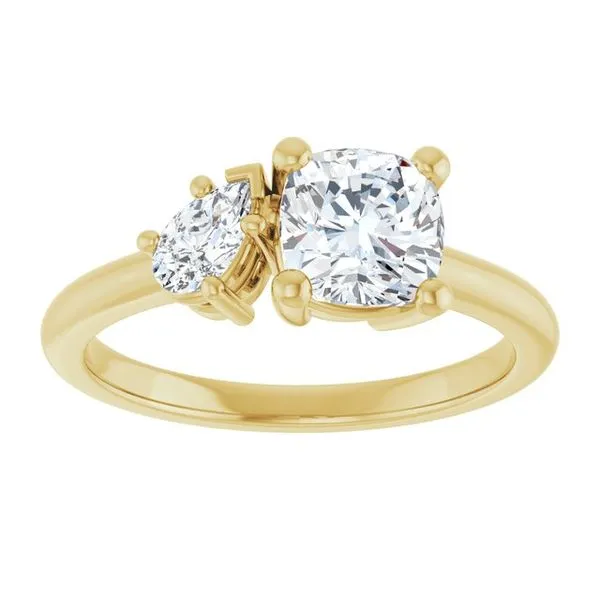 Two-Stone Engagement Ring Image 3 Vulcan's Forge LLC KANSAS CITY, MO