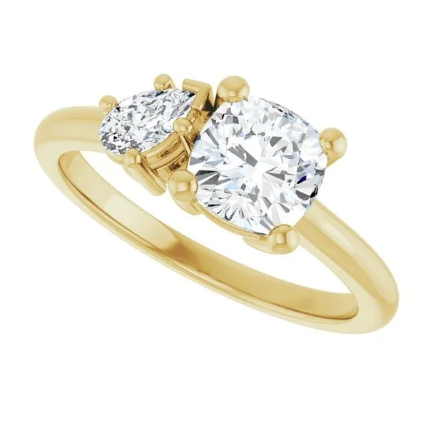 Two-Stone Engagement Ring Image 5 Banks Jewelers Burnsville, NC