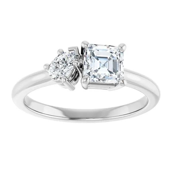 Two-Stone Engagement Ring Image 3 Vulcan's Forge LLC KANSAS CITY, MO