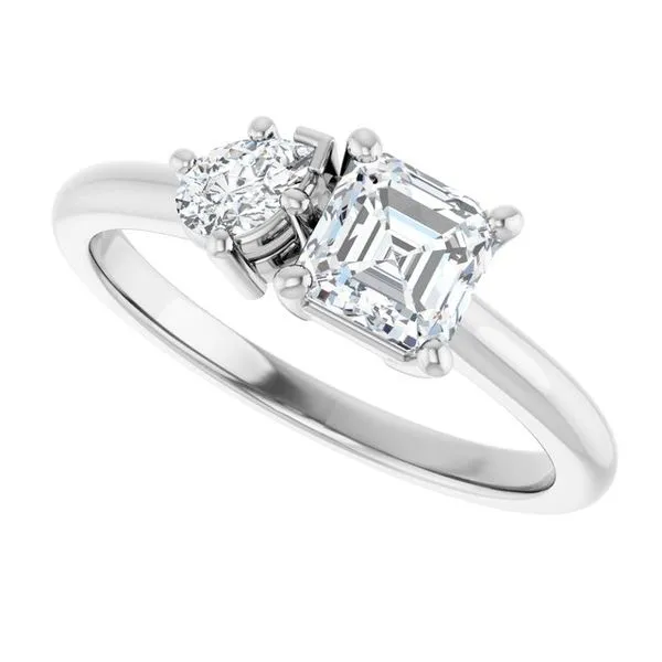 Two-Stone Engagement Ring Image 5 Jimmy Smith Jewelers Decatur, AL