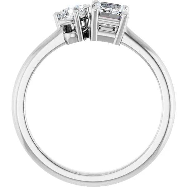 Two-Stone Engagement Ring Image 2 Don's Jewelry & Design Washington, IA