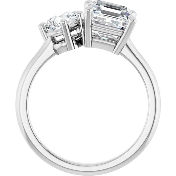 Two-Stone Engagement Ring Image 2 Don's Jewelry & Design Washington, IA